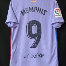 【2021/22】 / FC Barcelona / Away / No.9 MEMPHIS / Authentic